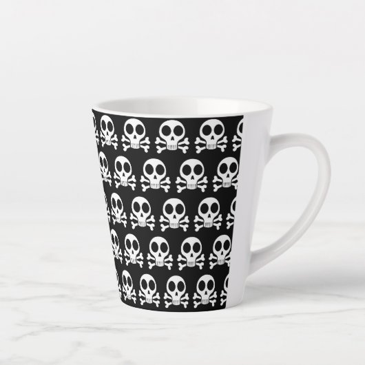 Piratenschädel-Design Milchtasse (Rechts)