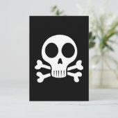 Piratenschädel-Design Save The Date (Stehend Vorderseite)