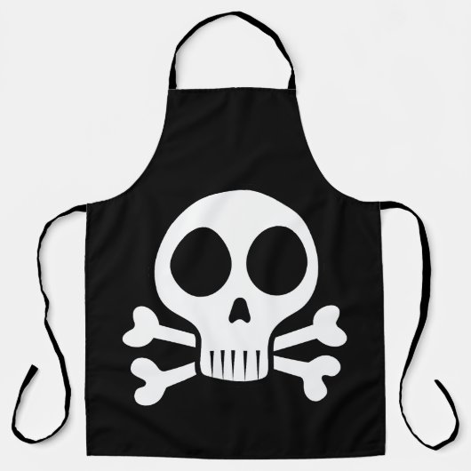 Piratenschädel-Design Schürze (Vorderseite)