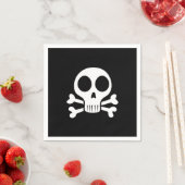 Piratenschädel-Design Serviette (Beispiel)