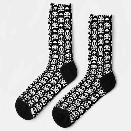 Piratenschädel-Design Socken (Linkes Detail)