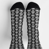 Piratenschädel-Design Socken (Oben)