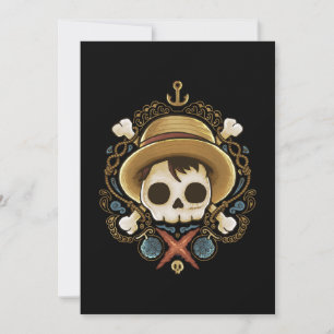Piratenschädel Einladung