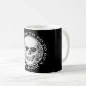 Piratenschädel Kaffeetasse (VorderseiteRechts)