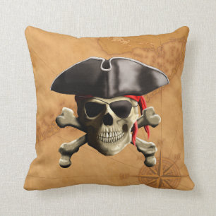 Piratenschädel Kissen