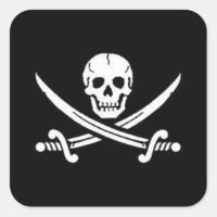 Piratenschädel mit überquerten Schwertern