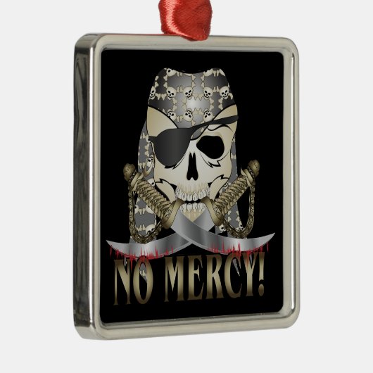 Piratenschädel Ornament Aus Metall (Rechts)