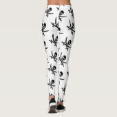 Piratenschädel-Piratenflaggemuster Leggings (Rückseite)