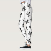 Piratenschädel-Piratenflaggemuster Leggings (Links)