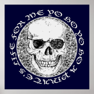 Piratenschädel Poster