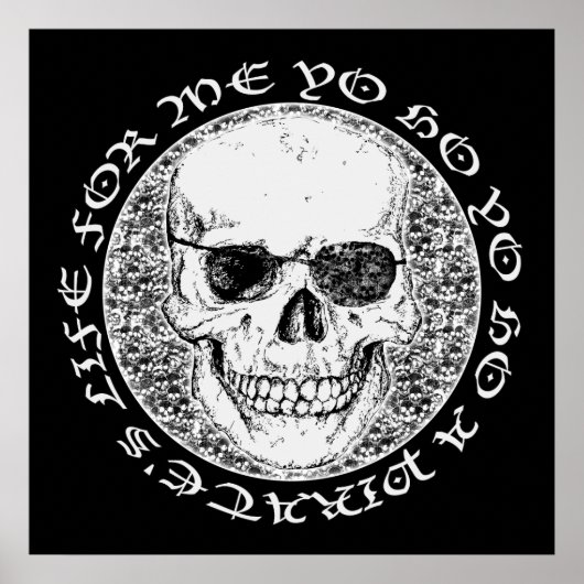 Piratenschädel Poster (Vorne)