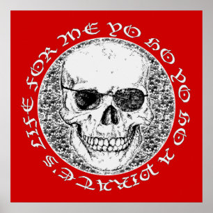 Piratenschädel Poster