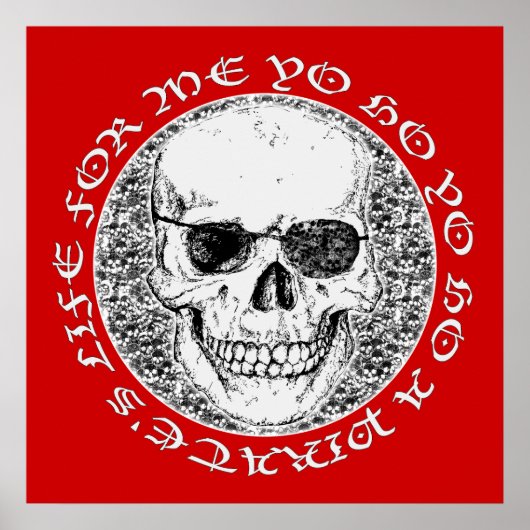 Piratenschädel Poster (Vorne)