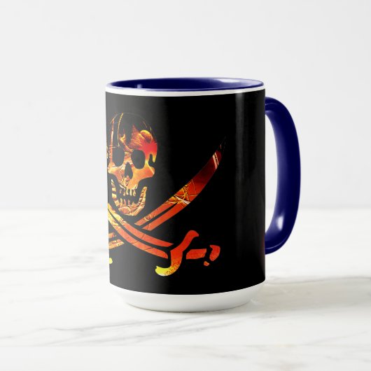 Piratenschädel Tasse (VorderseiteRechts)