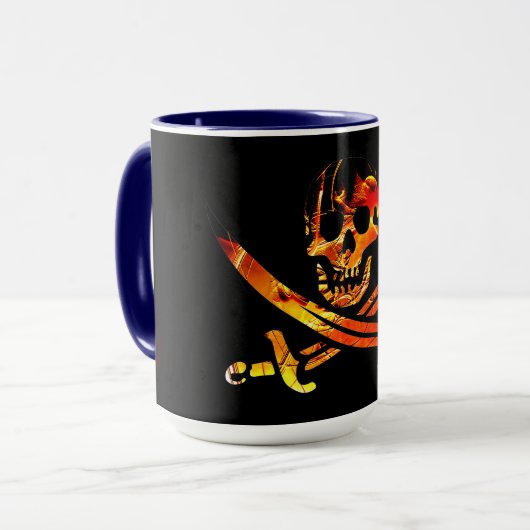 Piratenschädel Tasse (Vorderseite Links)