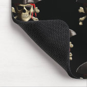 Piratenschädel und -hut mousepad (Ecke)