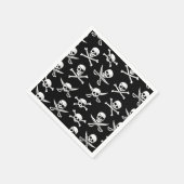 Piratenschädel und Knochen Serviette (Ecke)