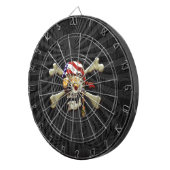 Piratenschädel und Kreuzknochen Dartscheibe (Vorderseite rechts)