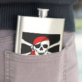 Piratenschädel und Kreuzknochen Flachmann (Beispiel)