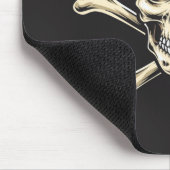 Piratenschädel und Kreuzknochen Mousepad (Ecke)