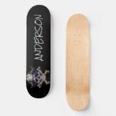 Piratenschädel und Kreuzknochen Personalisiert Skateboard (Vorderseite)