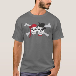 Piratenschädel und Kreuzknochen T-Shirt