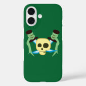 Piratenschädel und Schwerter Case-Mate iPhone Hülle (Rückseite)
