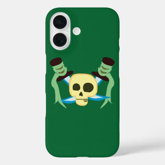 Piratenschädel und Schwerter Case-Mate iPhone Hülle (Rückseite)