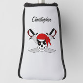 Piratenschädel und Schwerter Design Golf Headcover (Rotieren 90)