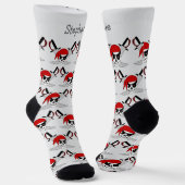 Piratenschädel- und Schwerter-Design Socken (Gewinkelt)