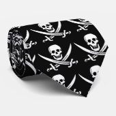 Piratenschädel und Schwerter Krawatte (Gerollt)