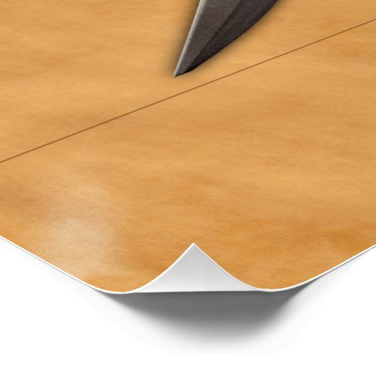 Piratenschädel und Schwerter Poster (Ecke)