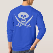 Piratenschädel und Schwerter T-Shirt (Rückseite)