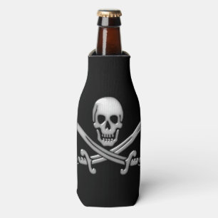 Piratenschädel und Schwertkreuze Flaschenkühler