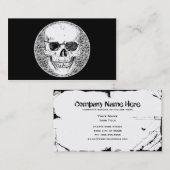 Piratenschädel Visitenkarte (Vorne/Hinten)