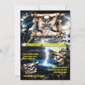 Piratenschatz auf dem Seeweg Einladung (Vorderseite)