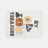 Piratenschatz Fleecedecke (Vorderseite (Horizontal))