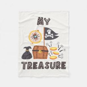 Piratenschatz Fleecedecke