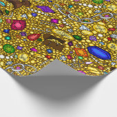 Piratenschatz-Illustrations-Packpapier Geschenkpapier (Ecke)