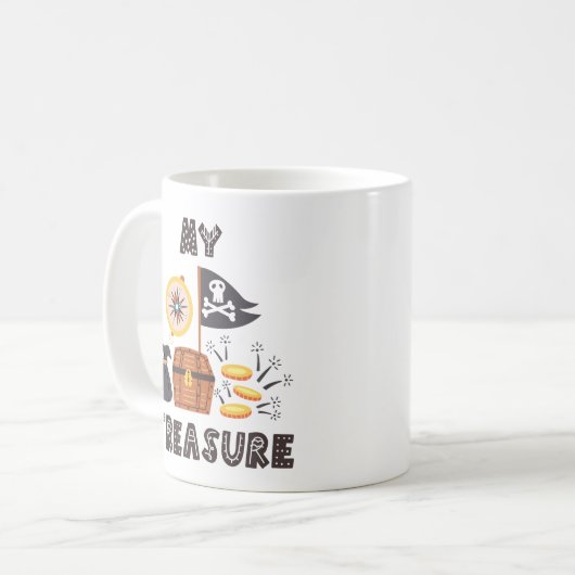 Piratenschatz Kaffeetasse (Vorderseite Links)