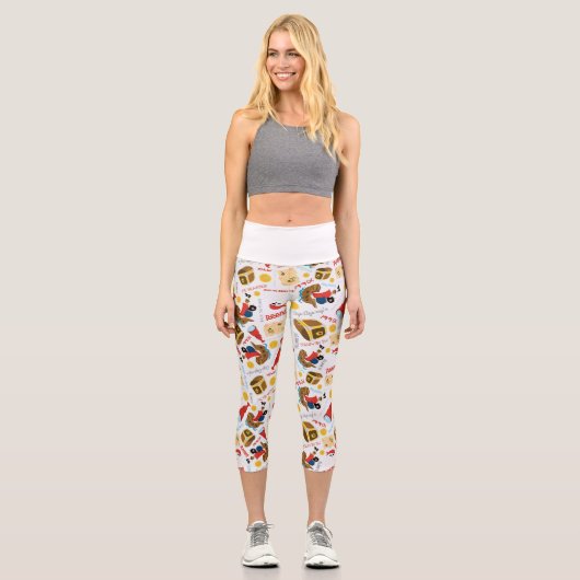 Piratenschatz Piratenflagge Capri Leggings (Vorderseite)