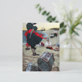 Piratenschatz Postkarte (Stehend Vorderseite)