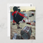 Piratenschatz Postkarte (Vorne/Hinten)