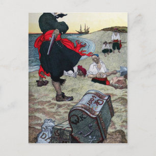 Piratenschatz Postkarte
