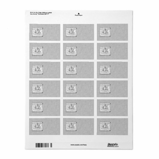 Piratenschiff. Adressaufkleber (Vorne)