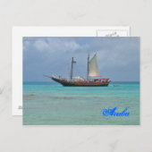 Piratenschiff Aruba Postcard Postkarte (Vorne/Hinten)