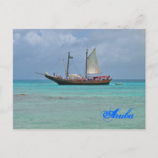 Piratenschiff Aruba Postcard Postkarte