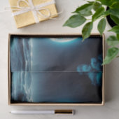 Piratenschiff auf der Moonlit Night Decoupage der Seidenpapier (Geschenk)