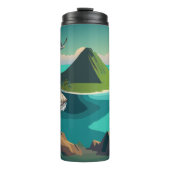 Piratenschiff auf der Schatzinsel Thermosbecher (Vorderseite)