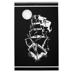 Piratenschiff auf hoher See Kalender
